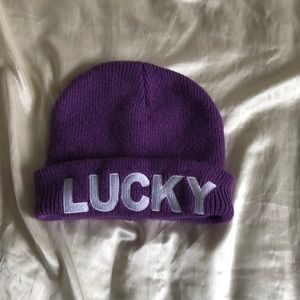 Purple ‘Lucky’ Beanie
